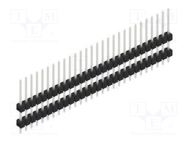 Connector: pin strips; pin header; male; PIN: 28; 2.54mm; THT; 1x28