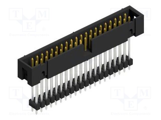 Connector: pin strips; pin header; male; PIN: 40; 2.54mm; THT; 2x20