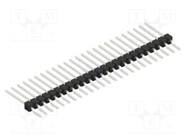 Connector: pin strips; pin header; male; PIN: 25; 2.54mm; SMT; 1x25