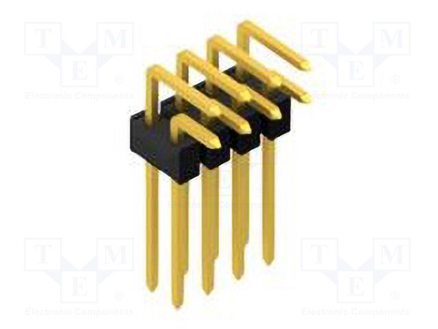Connector: pin strips; pin header; male; PIN: 8; 2.54mm; THT; 2x4