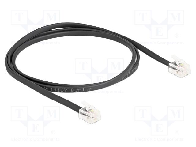 Cable: telephone; connection 1: 1; RJ11 plug,both sides; Len: 1m