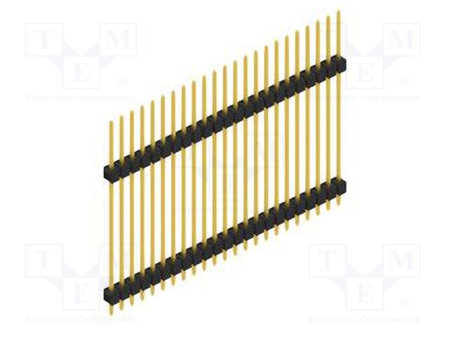 Connector: pin strips; pin header; male; PIN: 23; 2.54mm; THT; 1x23