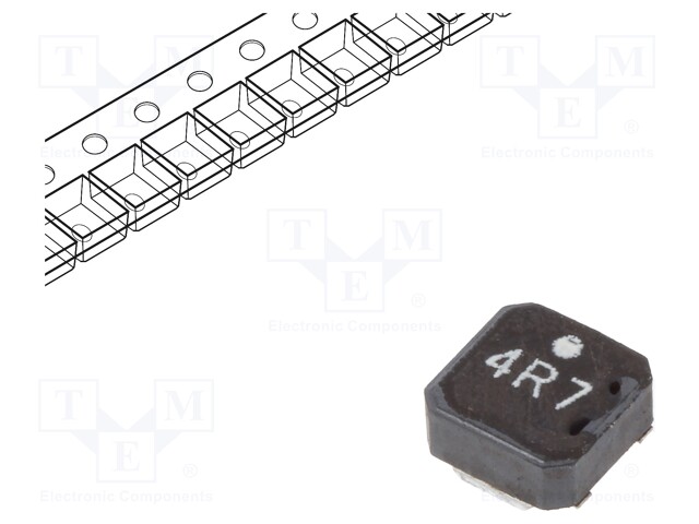 Inductor: ferrite; SMD; 4.7uH; 1.71A; 89mΩ; ±30%; Series: VLCF