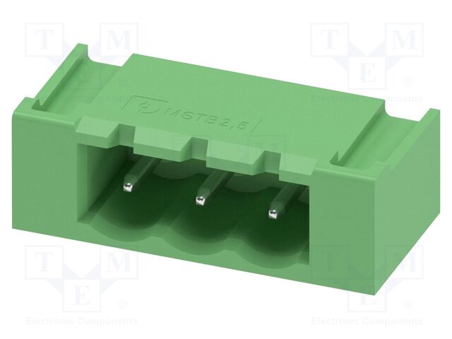 PCB headers, nominal cross section: 2.5 mm?, color: green, n