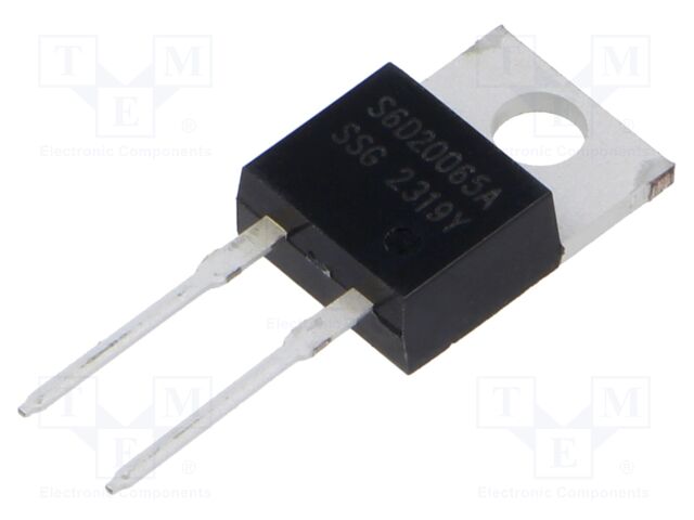 Diode: Schottky rectifying; SiC; THT; 650V; 20A; TO220AC; 59W; tube