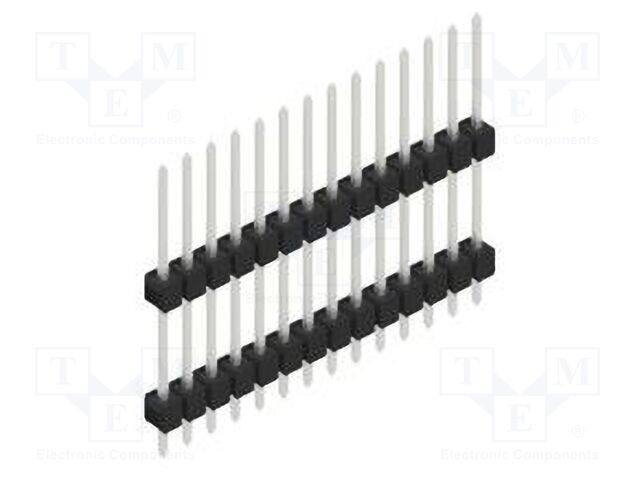 Connector: pin strips; pin header; male; PIN: 14; 2.54mm; THT; 1x14