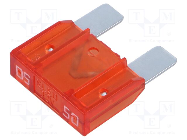 Fuse: fuse; 50A; 32VDC; automotive; 29.5mm; 29.5x9x34.1mm