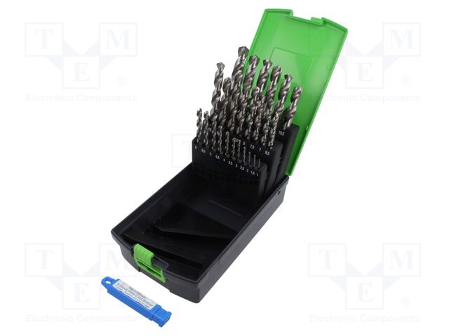 Drill set; for metal; high speed steel cobalt HSS-Co; 1÷13mm