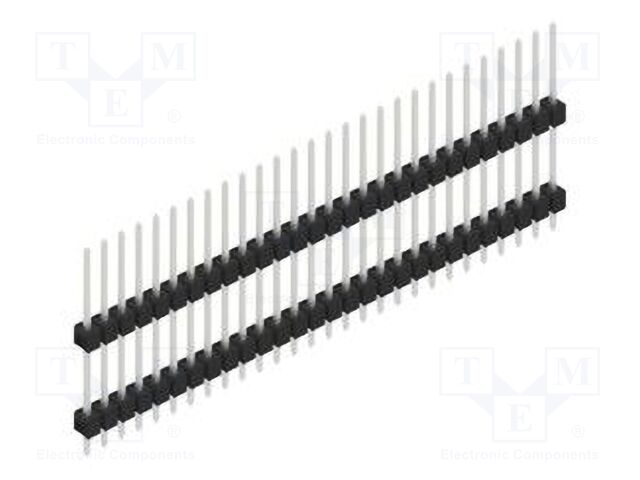 Connector: pin strips; pin header; male; PIN: 28; 2.54mm; THT; 1x28