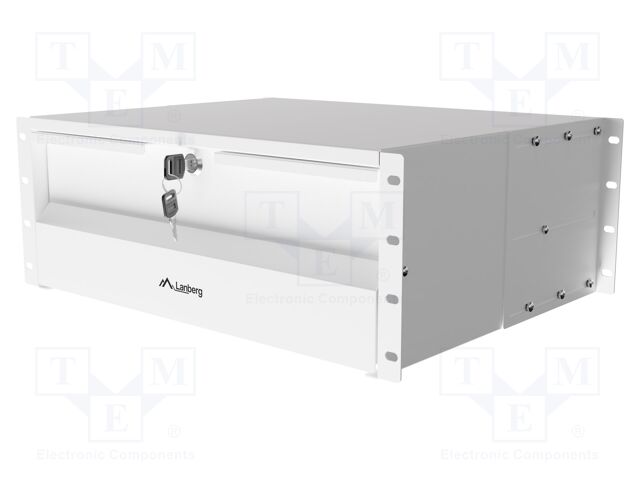 Drawer; W: 482.6mm; H: 176mm; D: 360mm; 4U; Standard: 19"; Colour: grey