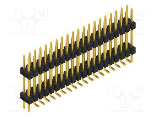 Connector: pin strips; pin header; male; PIN: 40; 2.54mm; SMT; 2x20