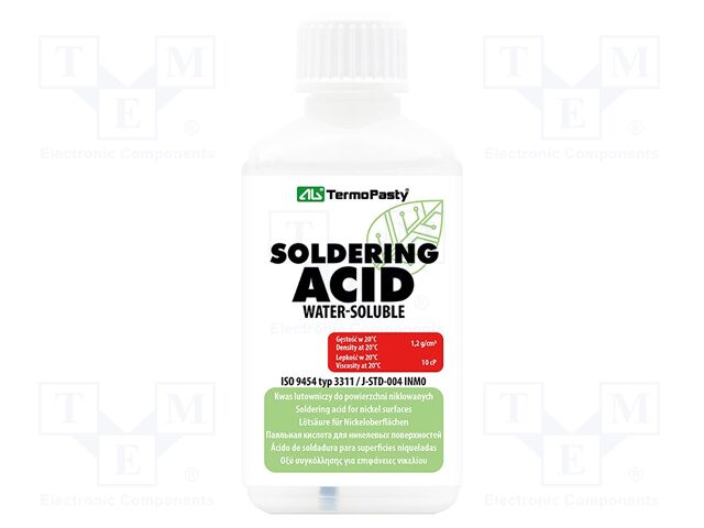 Agent: soldering acid; for difficult to tin nickel surfaces