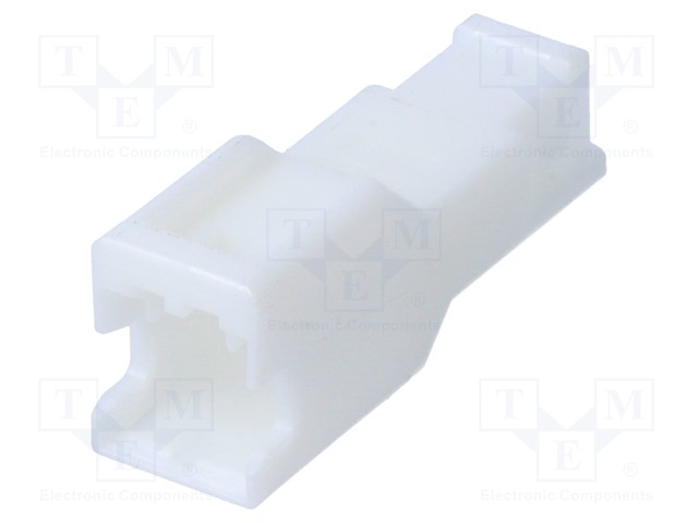 Plug; wire-wire/PCB; male; PNI; 2mm; PIN: 2; w/o contacts; crimped