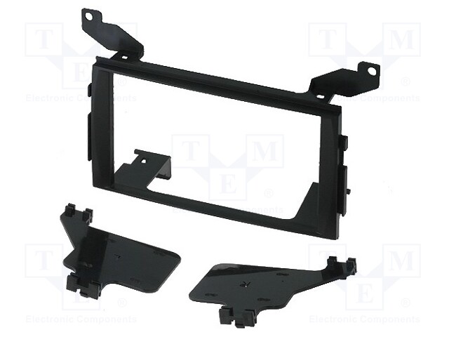 Radio mounting frame; Hyundai; 2 DIN; black