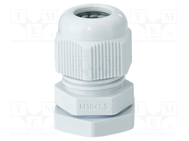 Cable gland; M16; 1.5; IP66,IP67; polyamide; light grey