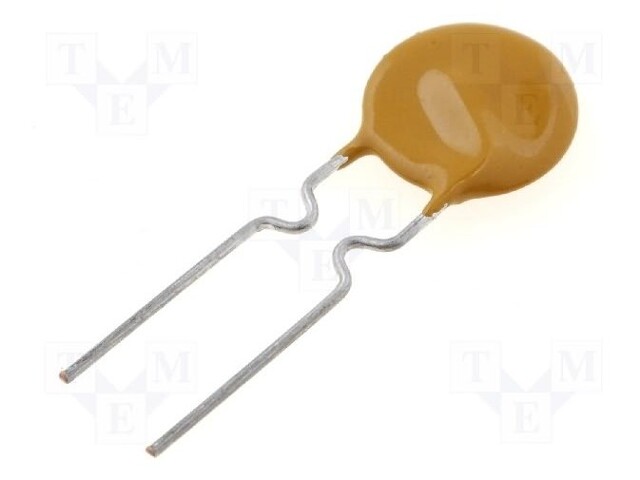 Fuse: PTC polymer; 250mA; Pitch: 5.1mm; Leads dim: Ø0.51x7.6mm