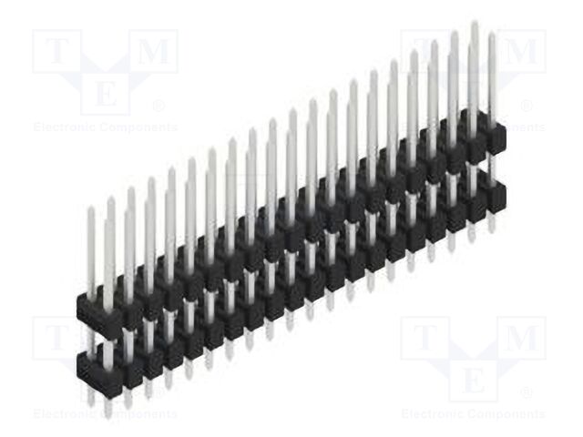 Connector: pin strips; pin header; male; PIN: 40; 2.54mm; THT; 2x20