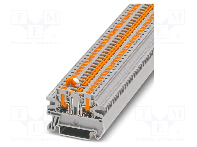 Splice terminal: rail; PA; L: 35.3mm; terminals: 2; W: 5.2mm