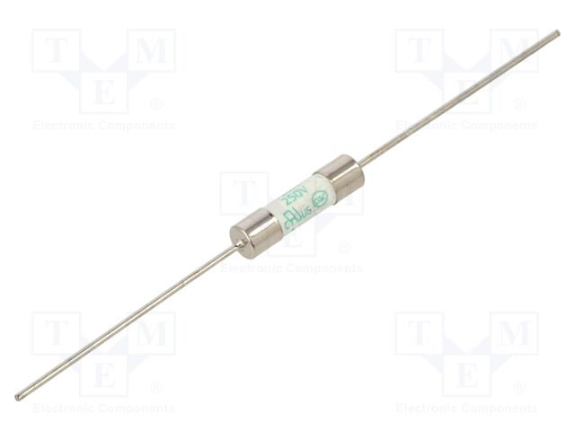 Fuse: fuse; ceramic; 20A; 250V; time-lag; 5x20mm; brass; axial