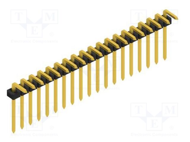 Connector: pin strips; pin header; male; PIN: 19; 2mm; THT; 1x19
