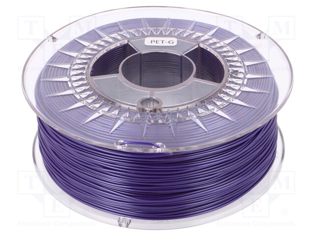 Filament: PET-G; 1.75mm; violet; 220÷250°C; 1kg; ±0,05mm