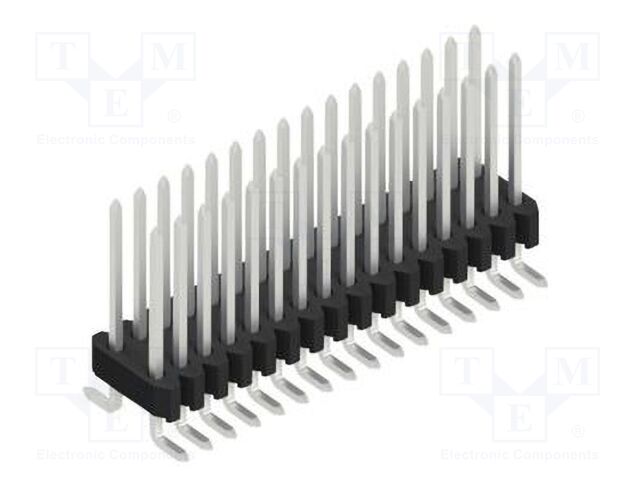Connector: pin strips; pin header; male; PIN: 32; 1.27mm; SMT; 2x16