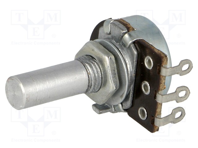 Potentiometer: shaft; single turn; 4.7kΩ; 100mW; ±20%; 6mm; carbon
