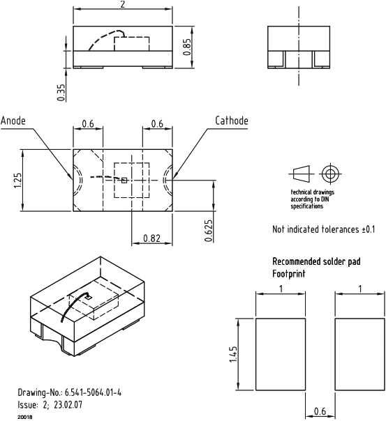 Sensor: photoelectric; Mounting: PCB; -40÷100°C; <150ns; λp: 540nm