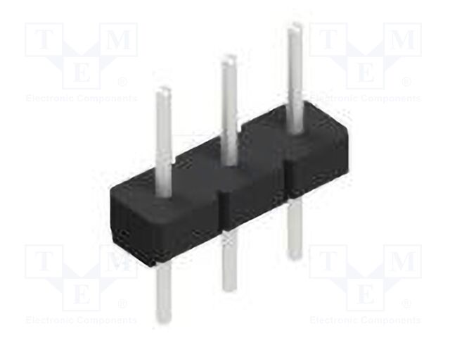 Connector: pin strips; pin header; male; PIN: 3; 2.54mm; THT; 1x3