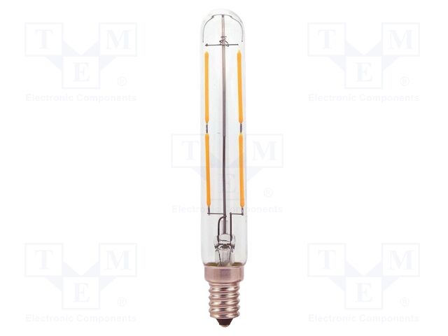 LED lamp; white cold; E14; 220÷240VAC; 400lm; P: 4W; 300°; 6000K