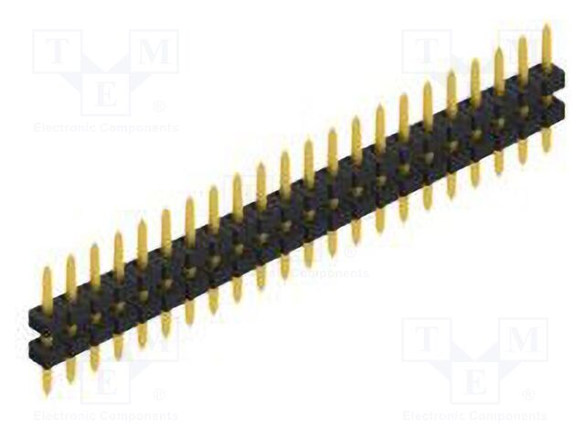 Connector: pin strips; pin header; male; PIN: 22; 2mm; THT; 1x22