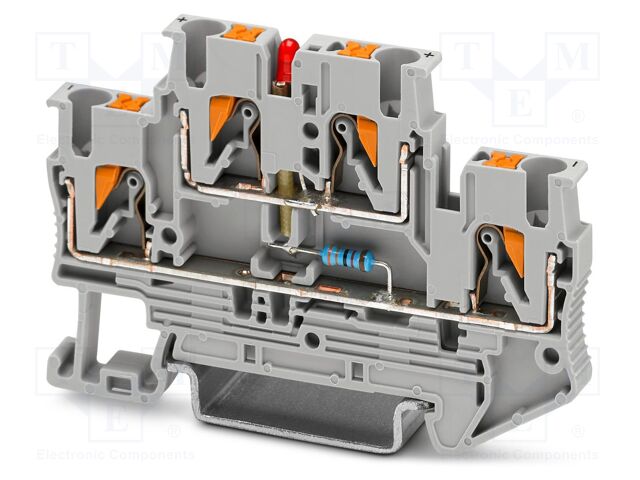Splice terminal: rail; PT; PA; terminals: 4; W: 5.2mm; H: 68mm