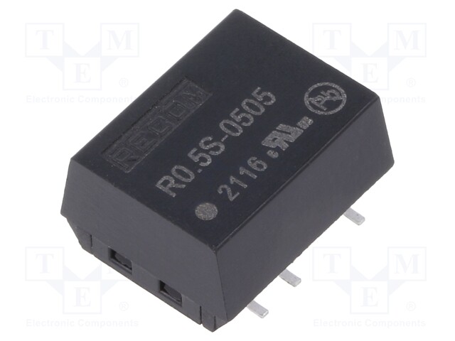 Converter: DC/DC; 0.5W; Uin: 4.5÷5.5V; Uout: 5VDC; Iout: 100mA; SMD