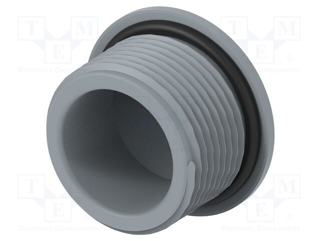 Stopper; polyamide; grey; IP68; Entrelec; Gland: M25; 15mm