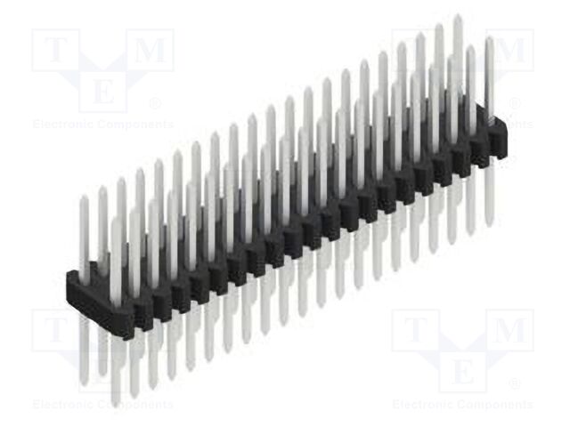 Connector: pin strips; pin header; male; PIN: 42; 1.27mm; THT; 2x21