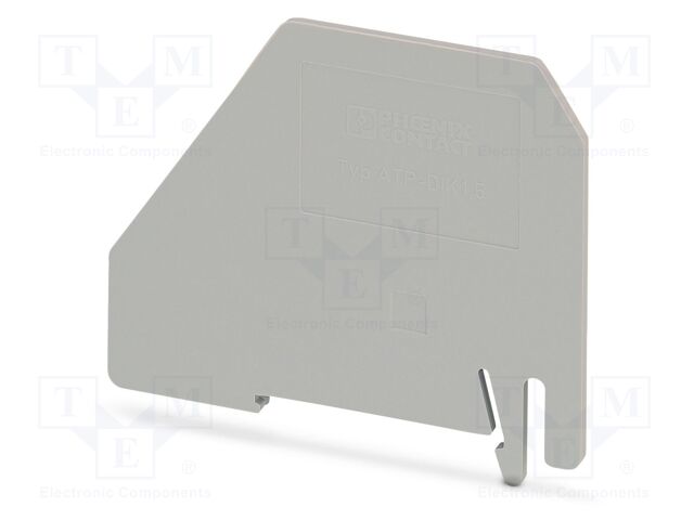 Separating plate; L: 60mm; W: 2mm; H: 65.3mm; Body: grey