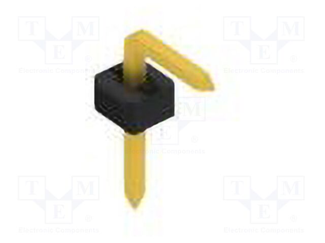 Connector: pin strips; pin header; male; PIN: 1; 2mm; THT; 1x1; 100V
