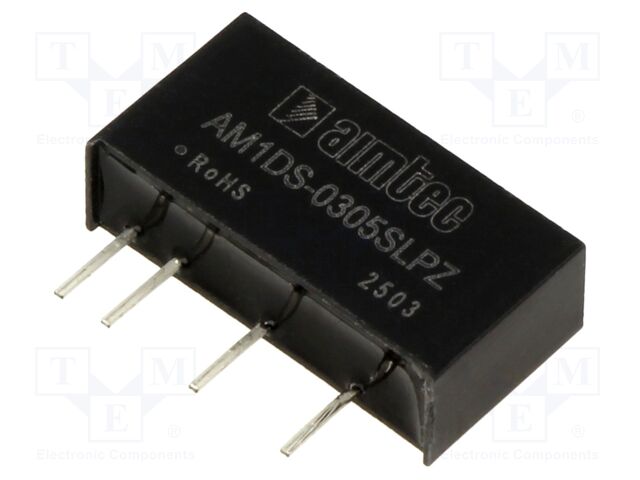 Converter: DC/DC; 1W; Uin: 2.97÷3.63V; Uout: 5VDC; Iout: 200mA; SIP7