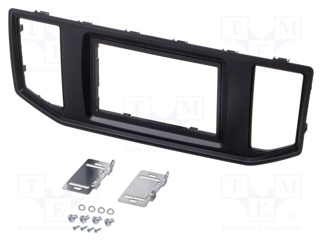 Radio frame; VW; 2 DIN; black