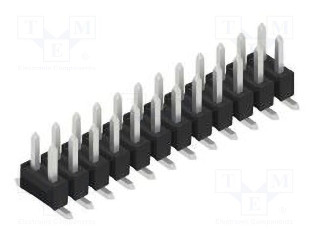 Connector: pin strips; pin header; male; PIN: 24; 2.54mm; SMT; 2x12
