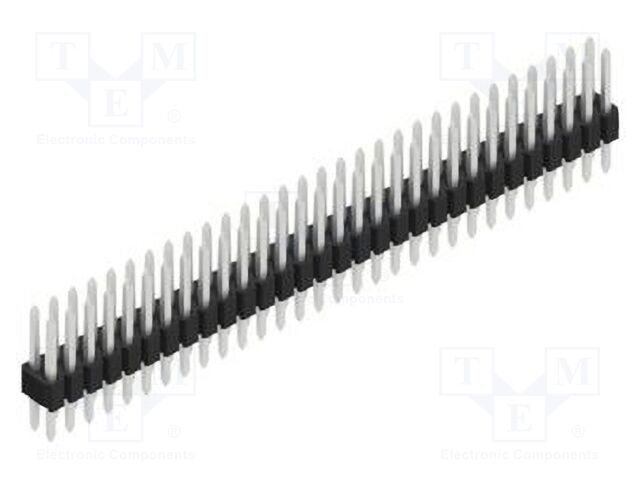 Connector: pin strips; pin header; male; PIN: 60; 1.27mm; THT; 2x30