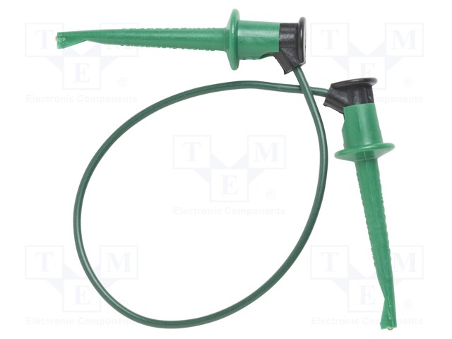 Test lead; 60VDC; 30VAC; 5A; Len: 0.2032m; green; Insulation: nylon