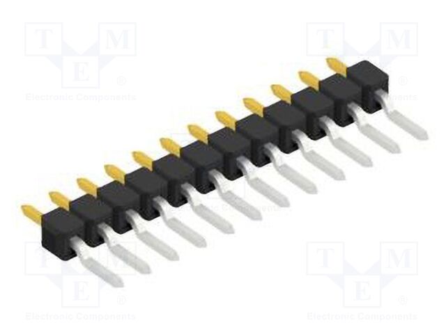 Connector: pin strips; pin header; male; PIN: 12; 2.54mm; SMT; 1x12