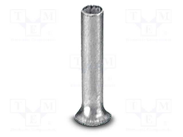 Tip: bootlace ferrule; non-insulated; copper; 1mm2; tinned; 6mm