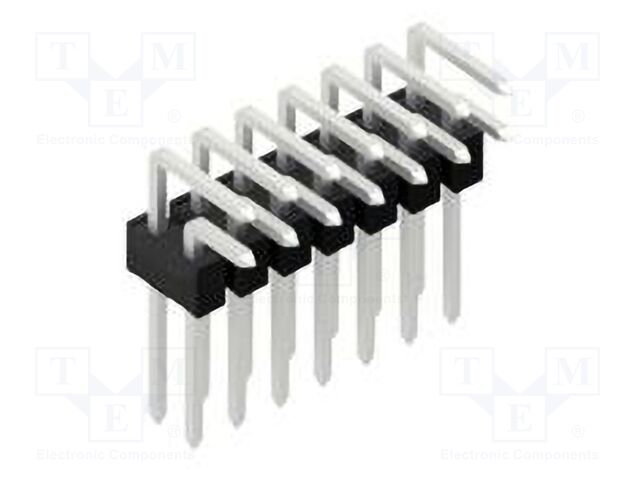 Connector: pin strips; pin header; male; PIN: 14; 2.54mm; THT; 2x7
