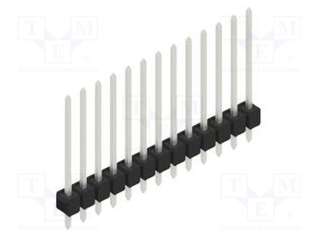 Connector: pin strips; pin header; male; PIN: 13; 2.54mm; THT; 1x13