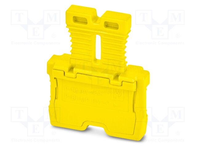 Connector: plug-in; PA; L: 25.5mm; W: 6.3mm; H: 22.4mm; Body: yellow