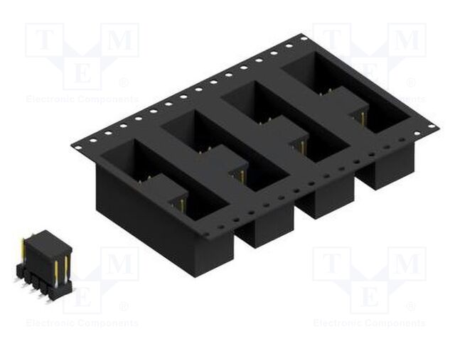 Connector: pin strips; pin header; male; PIN: 10; 2.54mm; SMT; 2x5