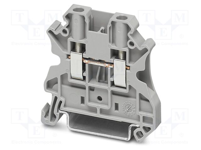 Splice terminal: rail; UT; 32A; 1kV; screw terminal; PA; L: 46.9mm