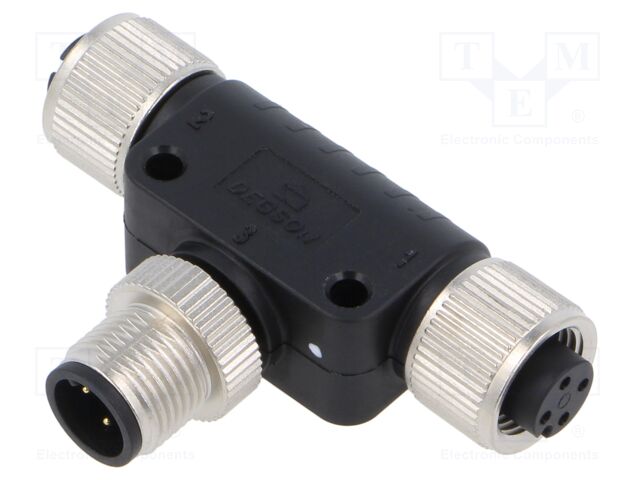 M12 adapter FT-M12A-04M-M12A-04F-Q-0200